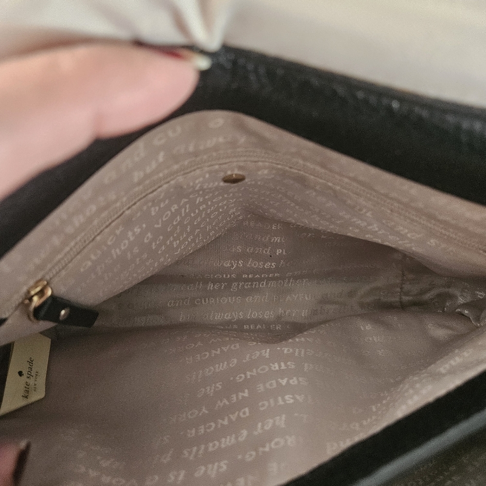Kate Spade Spencer Court Adaire Convertible Leather Backpack Storybook Lining - Picture 13 of 17